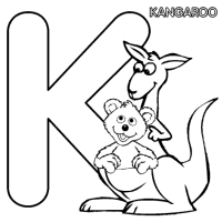 A coloring page of sesame street